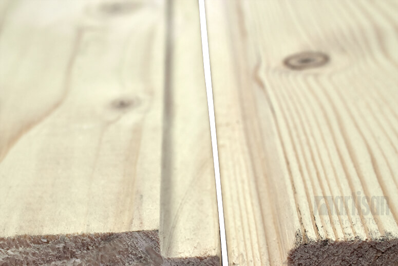 Palubky kartáčované - viditelná textura dřeva